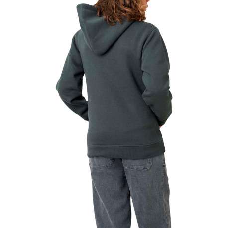 Sweat kaki uni avec un col à capuche et une voiture imprimée - Image 2