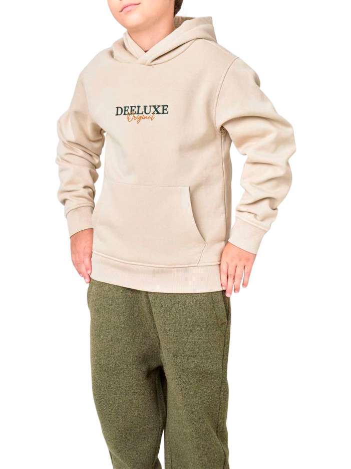 Sweat beige uni à coupe...