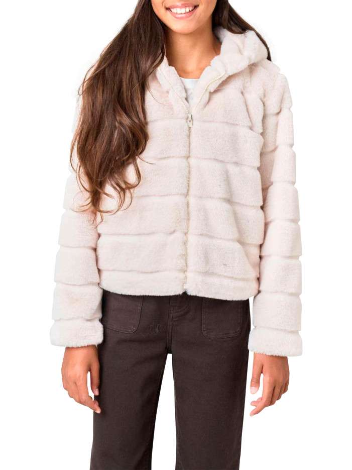 Veste écrue unie à coupe...