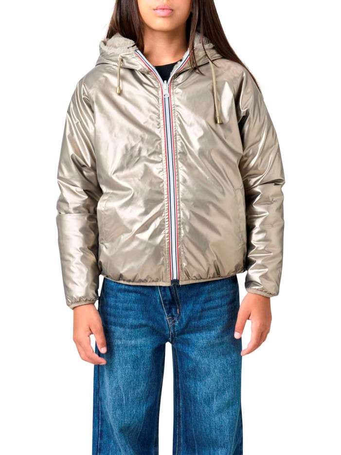 Blouson taupe uni...