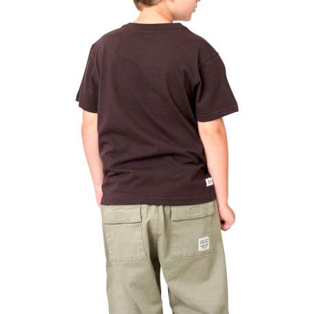 T-shirt en coton marron avec un ours imprimé et des manches courtes - Image 2