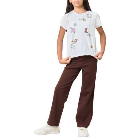 T-shirt en coton blanc à imprimé Cowboy pourvu d'une coupe droite - Image 3