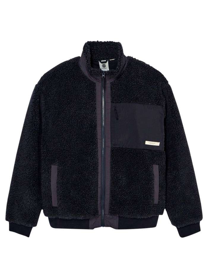Blouson noir à coupe droite...