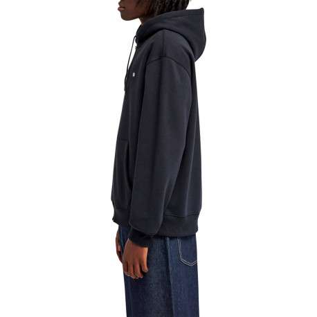 Sweat zippé noir pourvu d'une coupe droite et de manches longues - Image 5