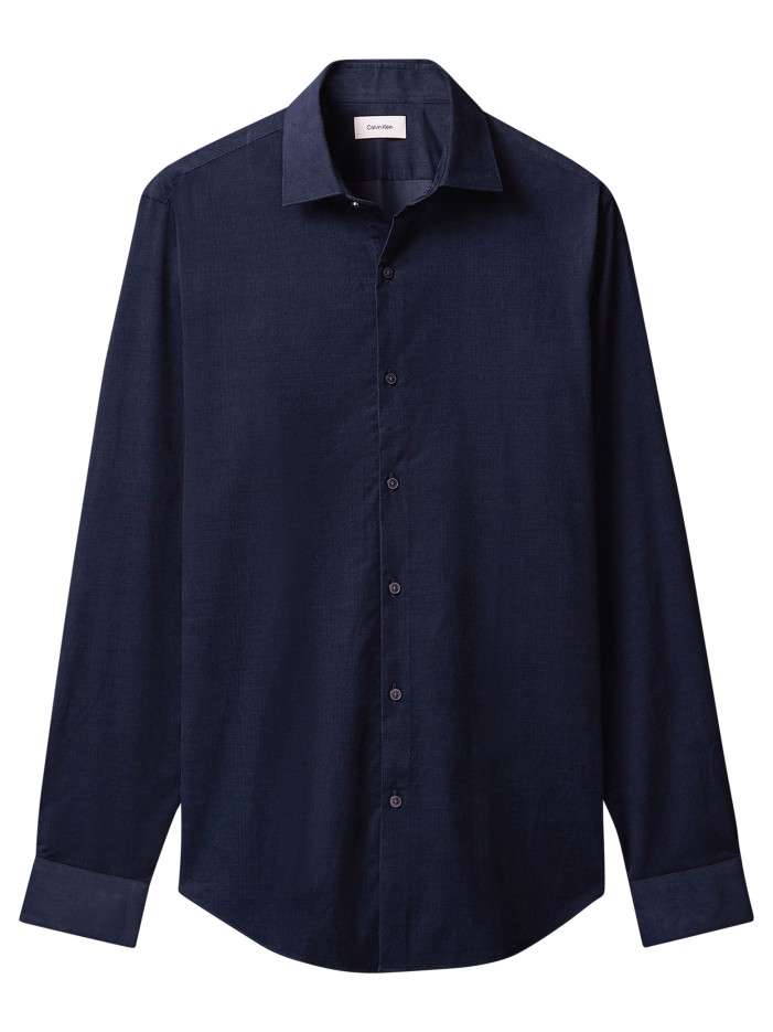 Chemise en coton bleu...