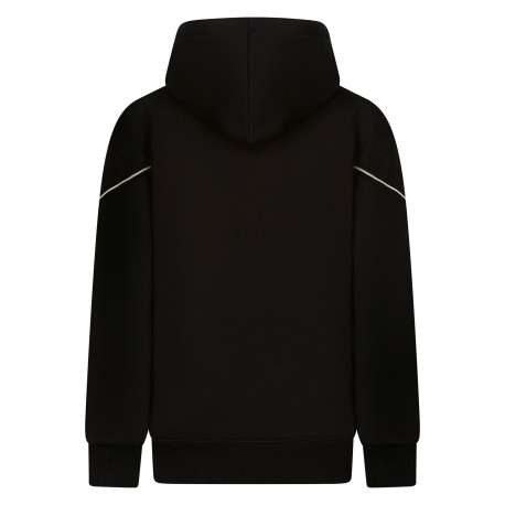 Sweat noir et blanc muni d'une coupe droite et de manches longues - Image 2