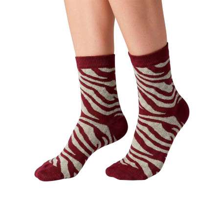 Lot de 3 paires de chaussettes hautes en coton mélangé multicolores à paillettes - Image 2