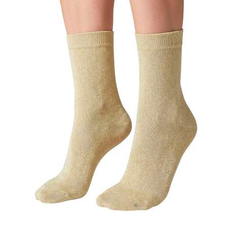 Lot de 3 paires de chaussettes hautes en coton mélangé multicolores à paillettes - Image 3