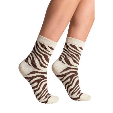 Lot de 3 paires de chaussettes hautes en coton mélangé multicolores à paillettes