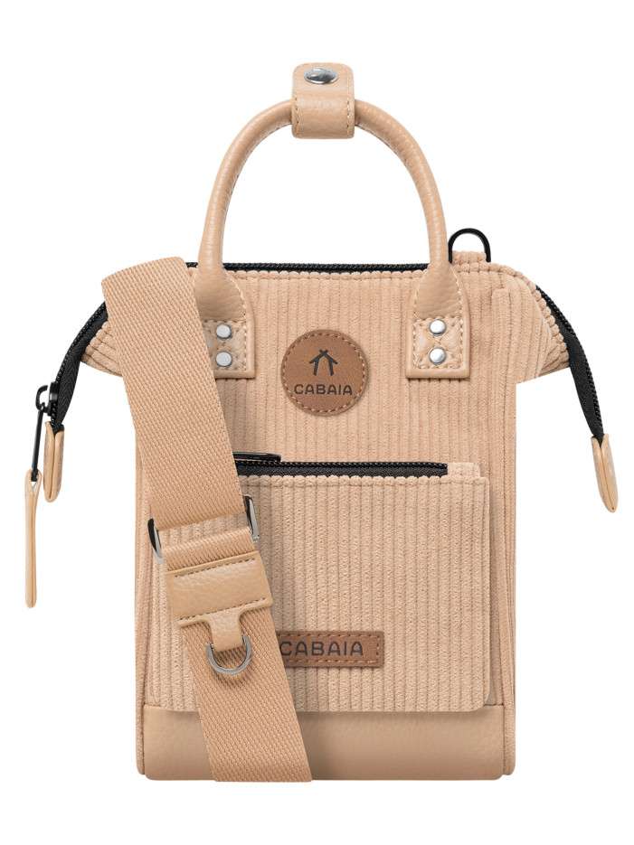 Sac à bandoulière beige en...