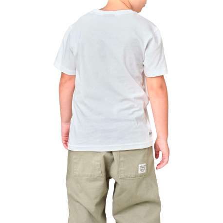 T-shirt en coton écru avec un ours imprimé et une coupe droite - Image 2