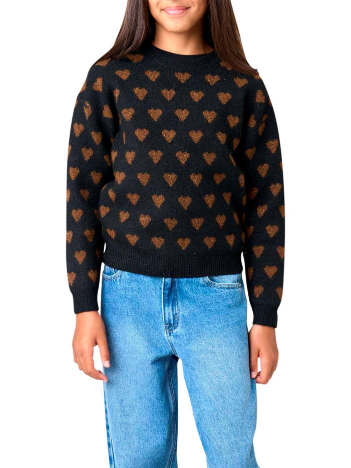 Pull manches longues noir...