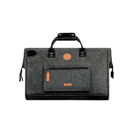 Sac weekender de couleur anthracite uni avec 2 poches zippées - Image 2