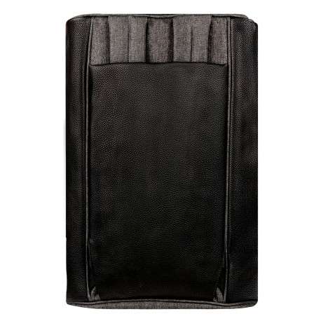 Sac weekender de couleur anthracite uni avec 2 poches zippées - Image 6
