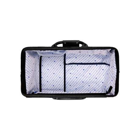 Sac weekender de couleur anthracite uni avec 2 poches zippées - Image 7