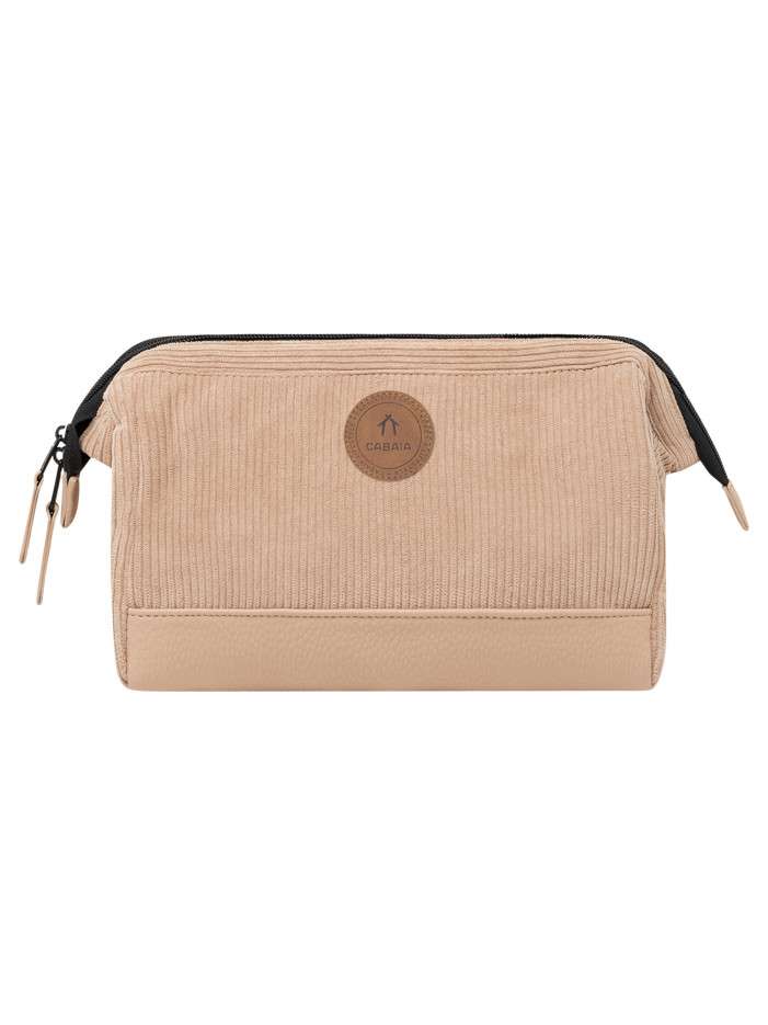 Trousse beige en velours...