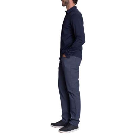 Chemise en coton nuit uni avec nom iconique et des boutons - Image 2