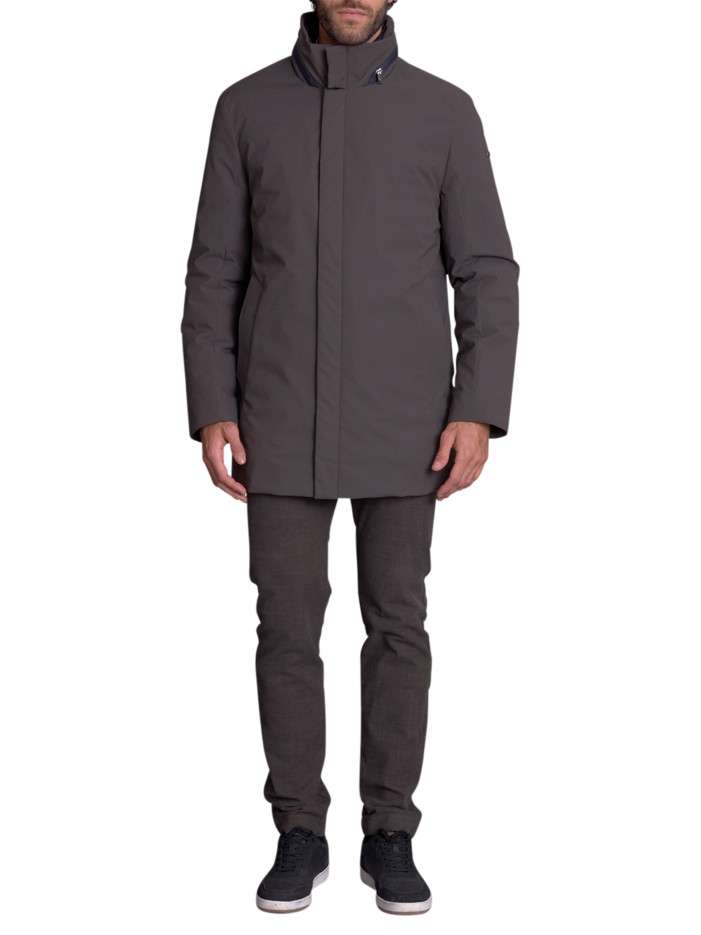 Parka gris uni avec une...
