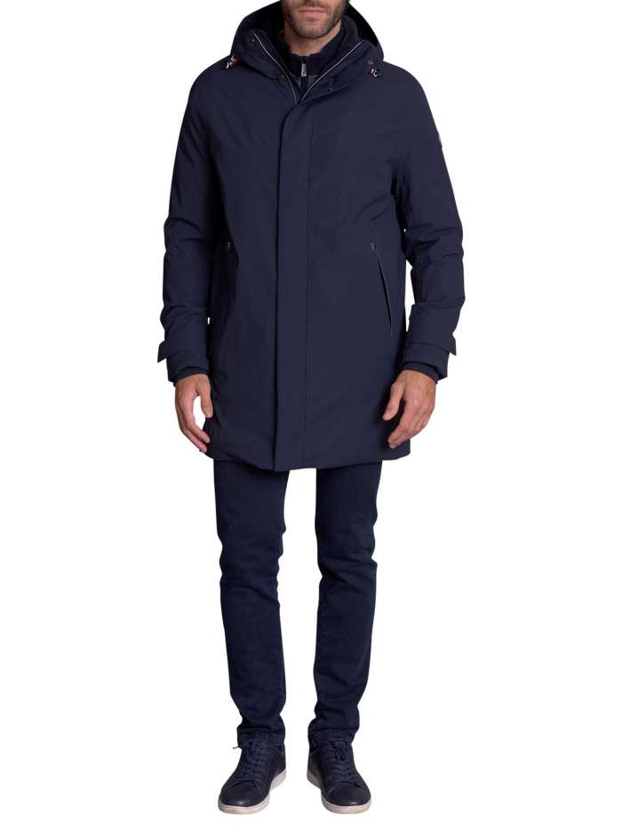 Parka marine uni avec une...
