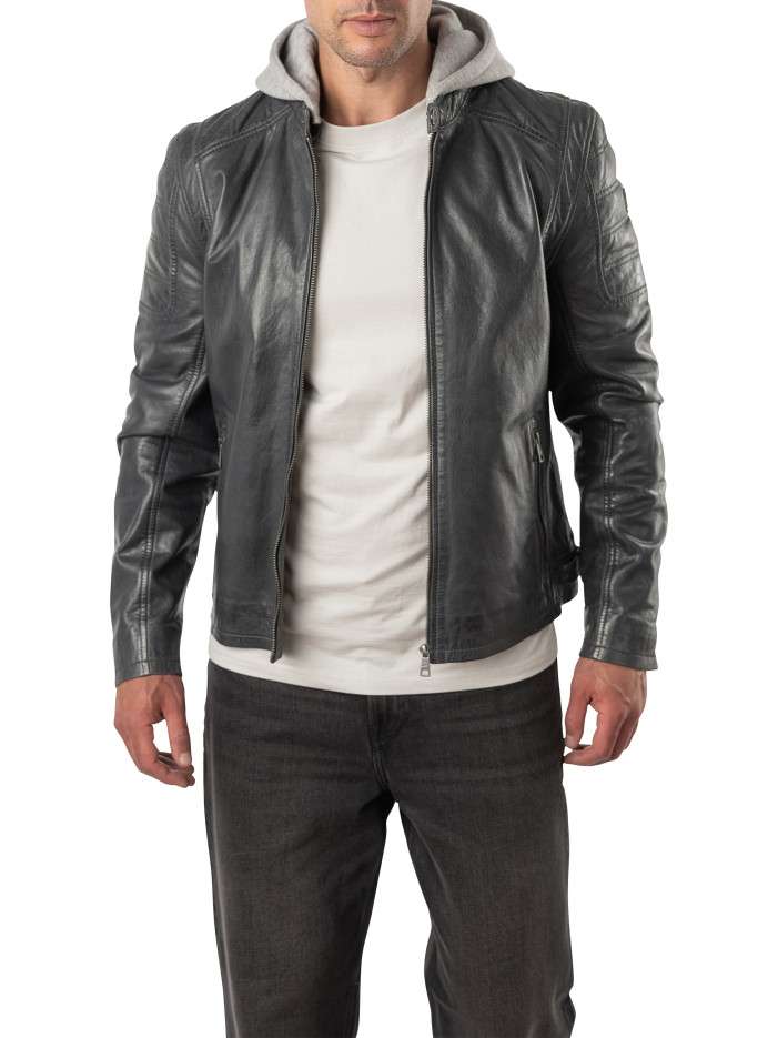 Blouson en cuir de mouton...