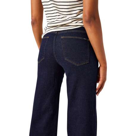 Jean en coton brut à coupe bootcut pourvu de multiples poches - Image 4
