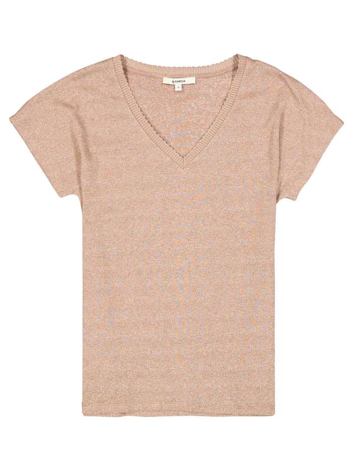T-shirt beige à coupe...