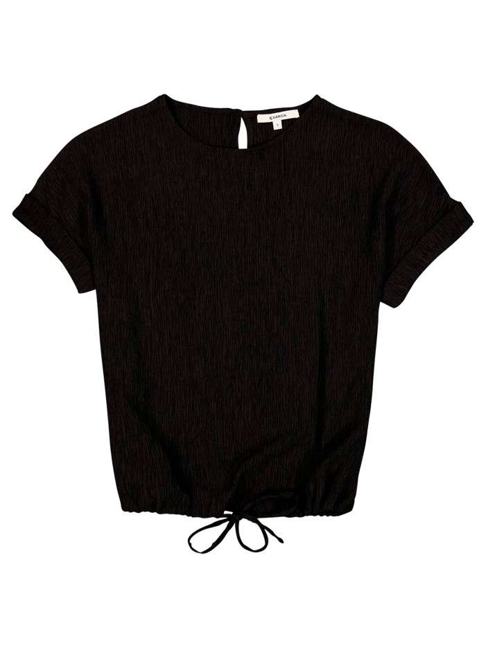 T-shirt noir à coupe...
