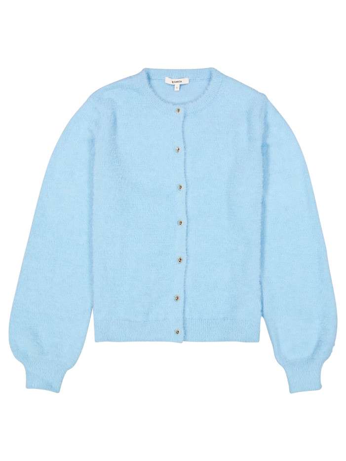 Gilet bleu à coupe ajustée...