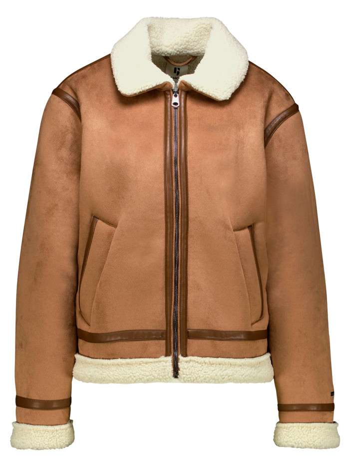 Blouson camel à coupe...