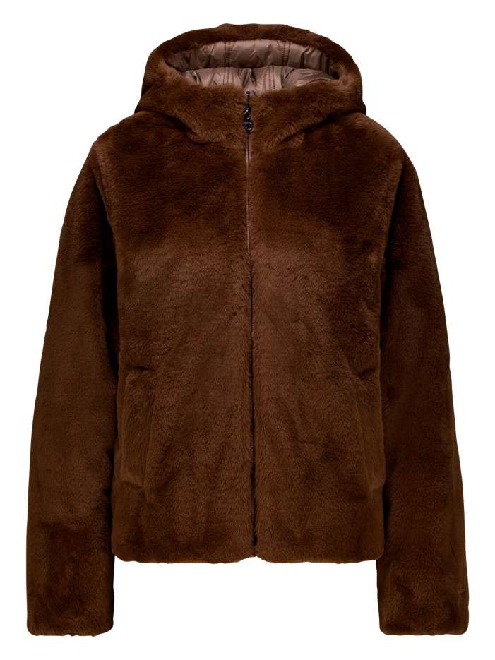 Doudoune réversible marron...