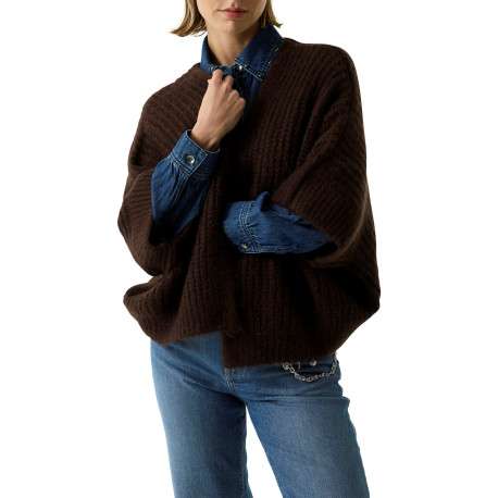 Gilet marron ouvert à coupe ajustée pourvu de manches courtes - Image 2