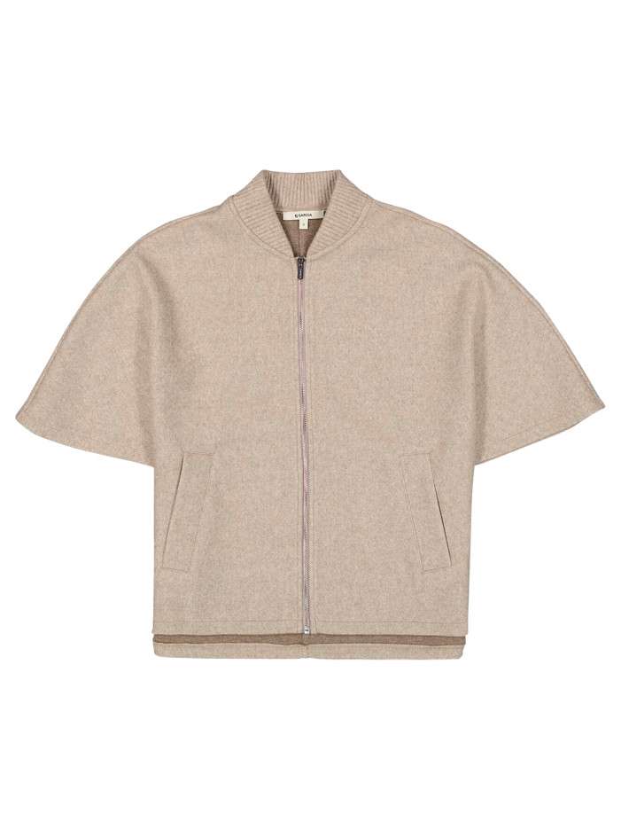 Blouson beige à coupe...