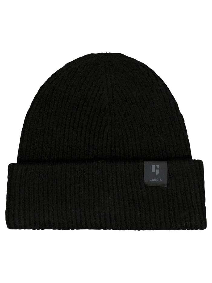 Bonnet noir en maille...