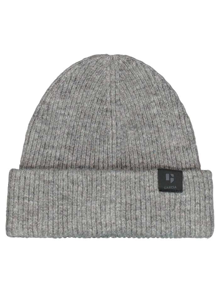 Bonnet gris en maille...
