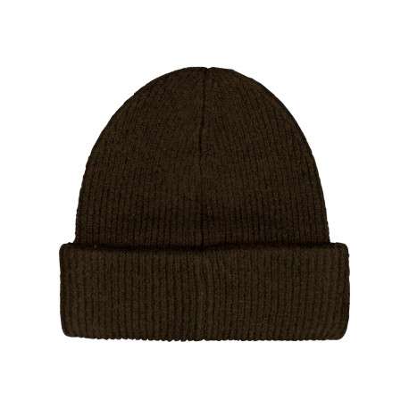 Bonnet kaki en maille tricotée pourvu de l'étiquette de la marque - Image 2