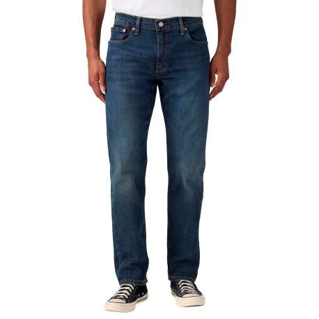 Jean 502® Taper en coton mélangé bleu à coupe droite pourvu de poches - Image 3