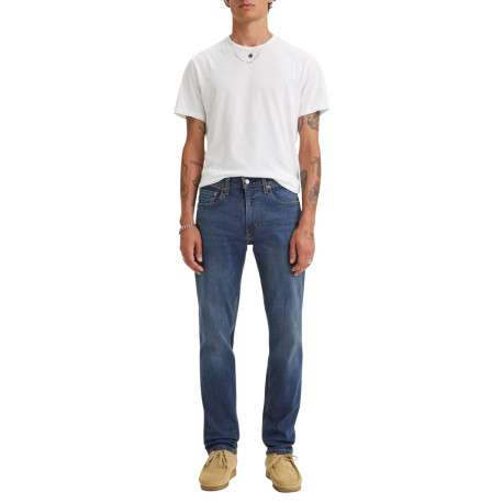 Jean 502® Taper en coton mélangé bleu à coupe droite pourvu de poches - Image 6