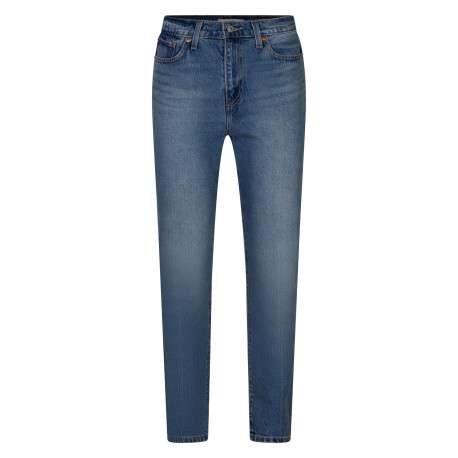 Jean Wedgie Slim en coton bleu denim délavé doté de 5 poches