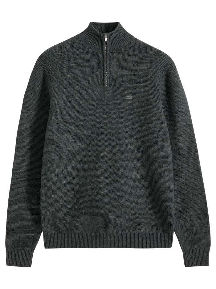 Pull gris à coupe droite...