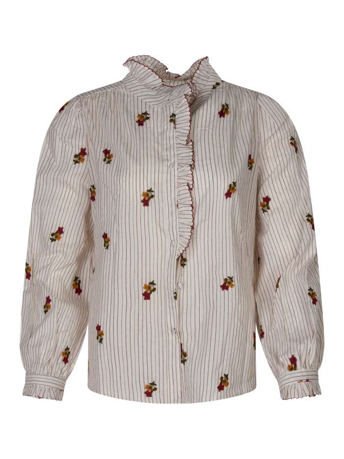 Chemisier en coton blanc...
