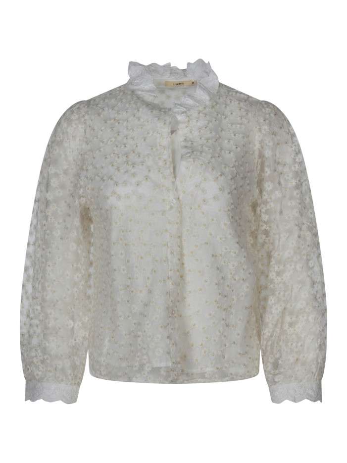 Chemisier en coton blanc...
