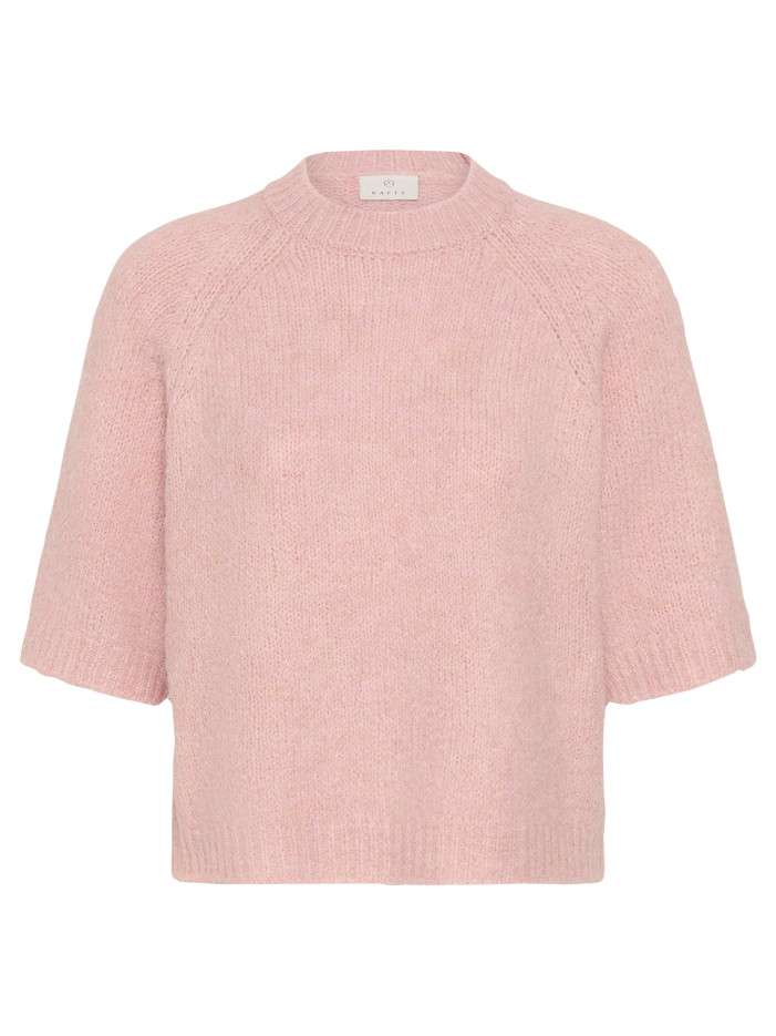 Pull rose uni avec une...