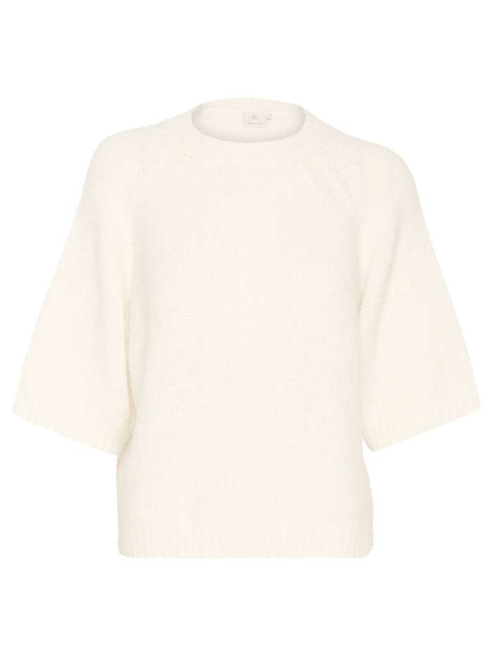 Pull écru uni avec une...