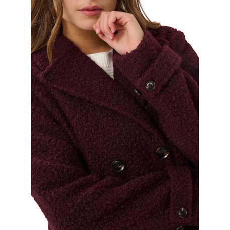 Blazer marron uni avec une coupe droite et un col à revers - Image 6