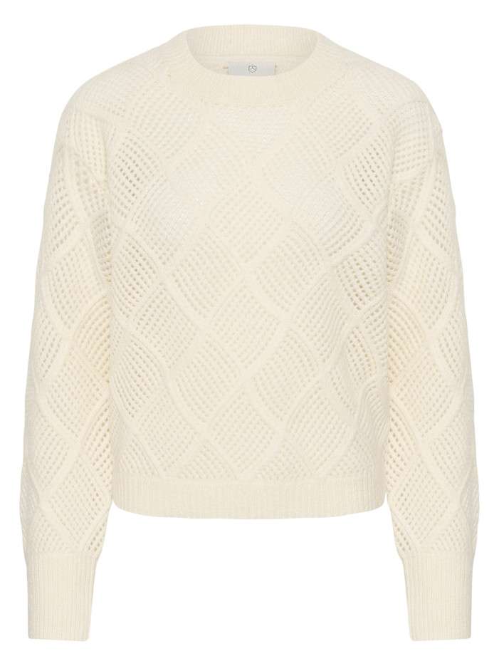 Pull écru uni avec une...