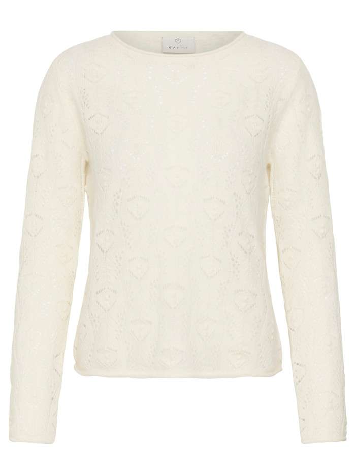 Pull écru uni avec une...