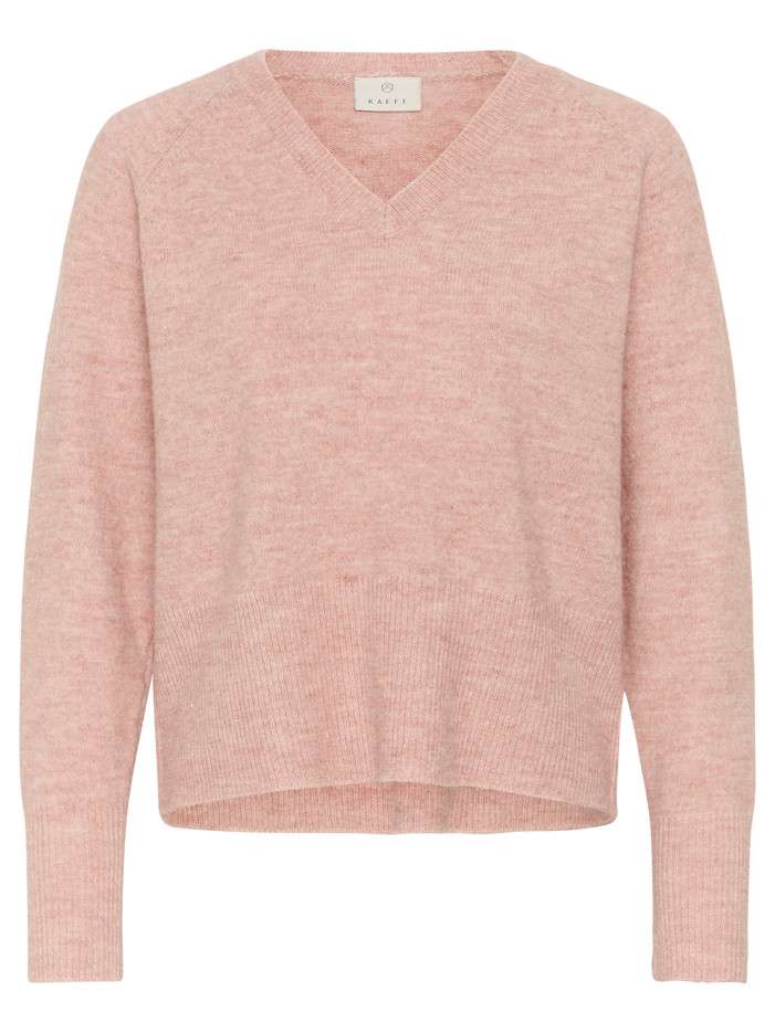 Pull rose uni avec une...