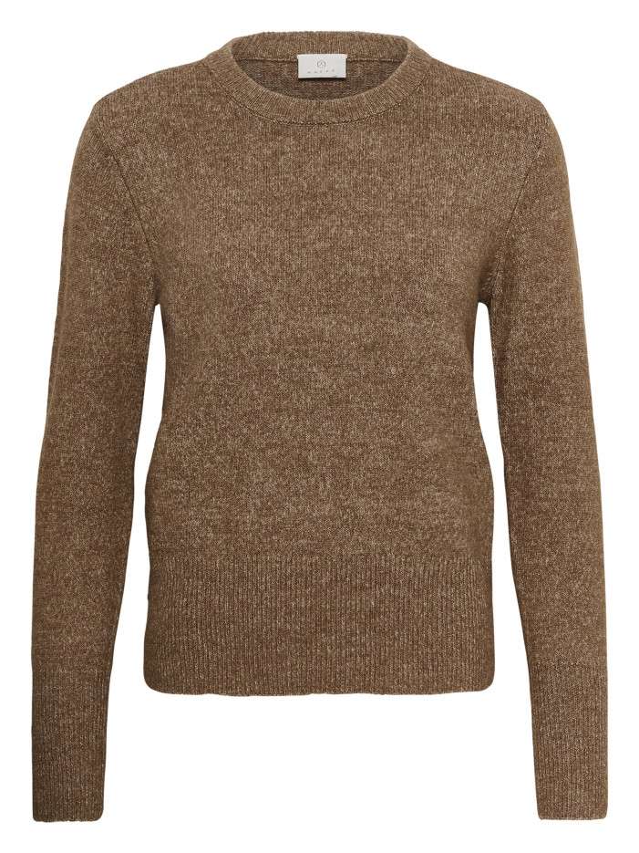 Pull taupe uni avec une...