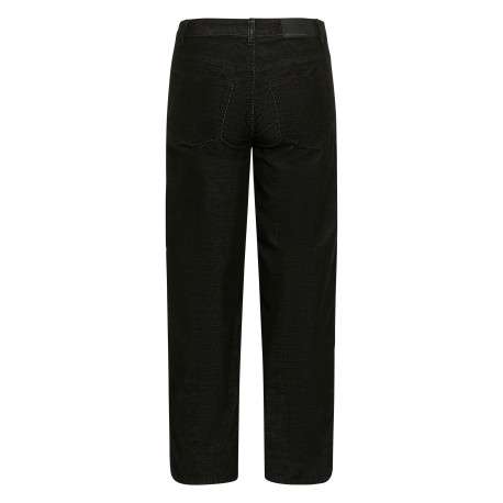 Jean noir avec une coupe droite muni d'un zip et d'un bouton - Image 2