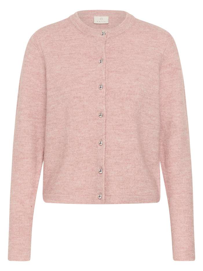 Gilet rose pâle uni avec...
